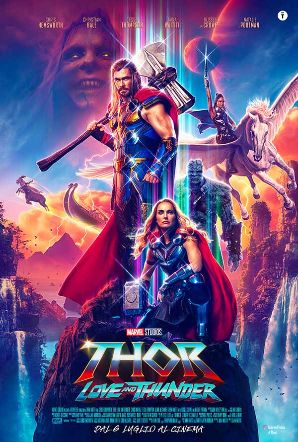 Thor Love and Thunder poster italiano