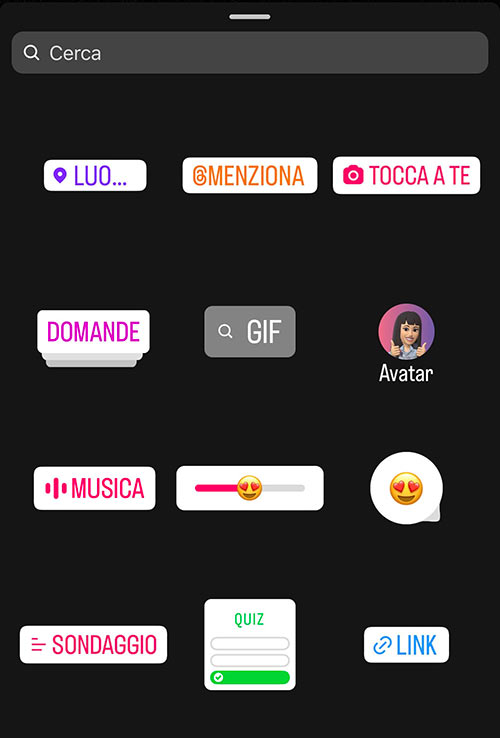 Adesivo Avatar 3D Instagram Storie