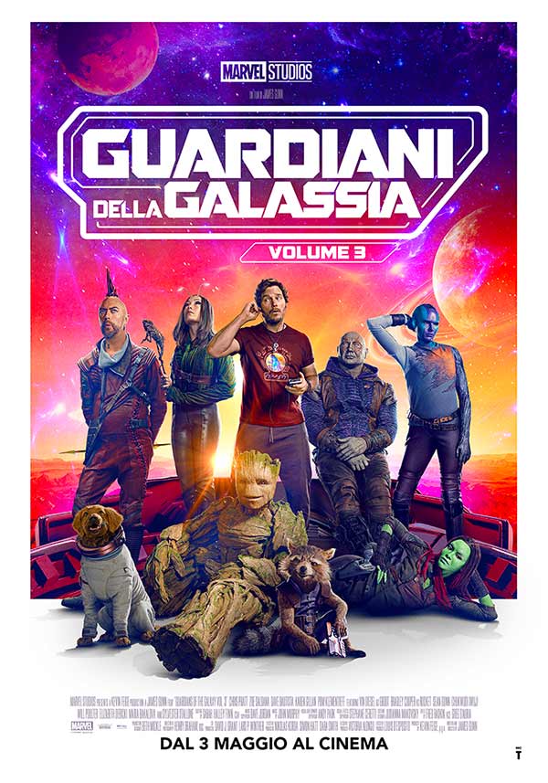 Guardiani della Galassia Volume 3 poster film 