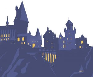 Foto del castello di Hogwarts
