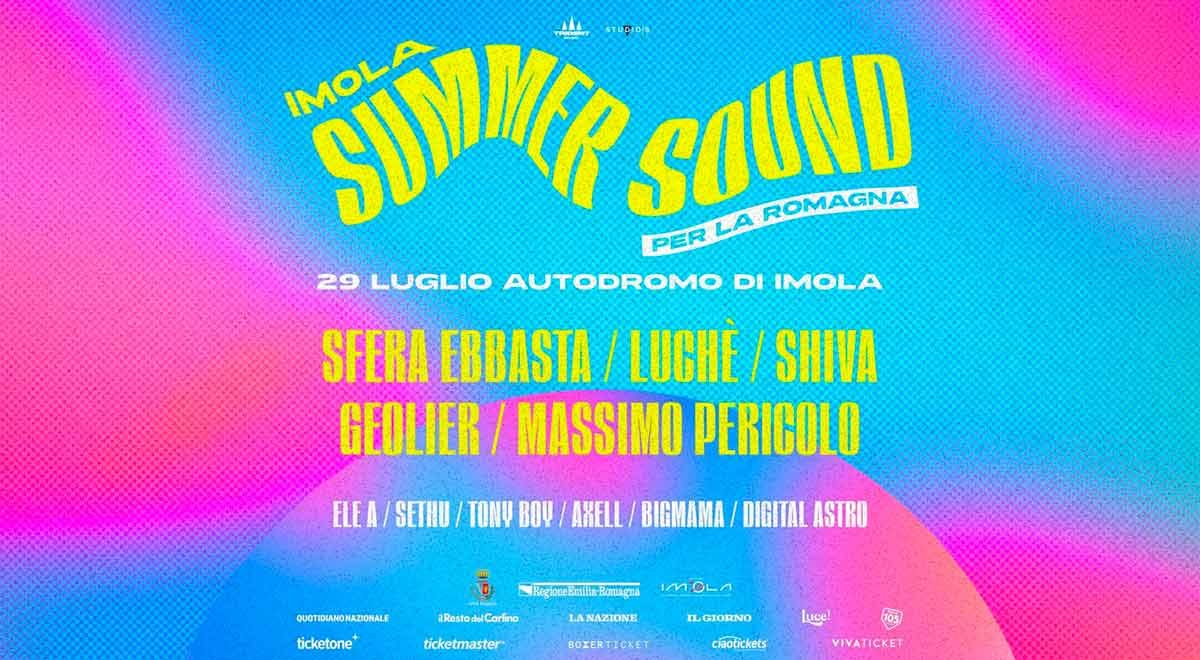 Biglietti Imola Summer Sound per la Romagna, 29 luglio 2023