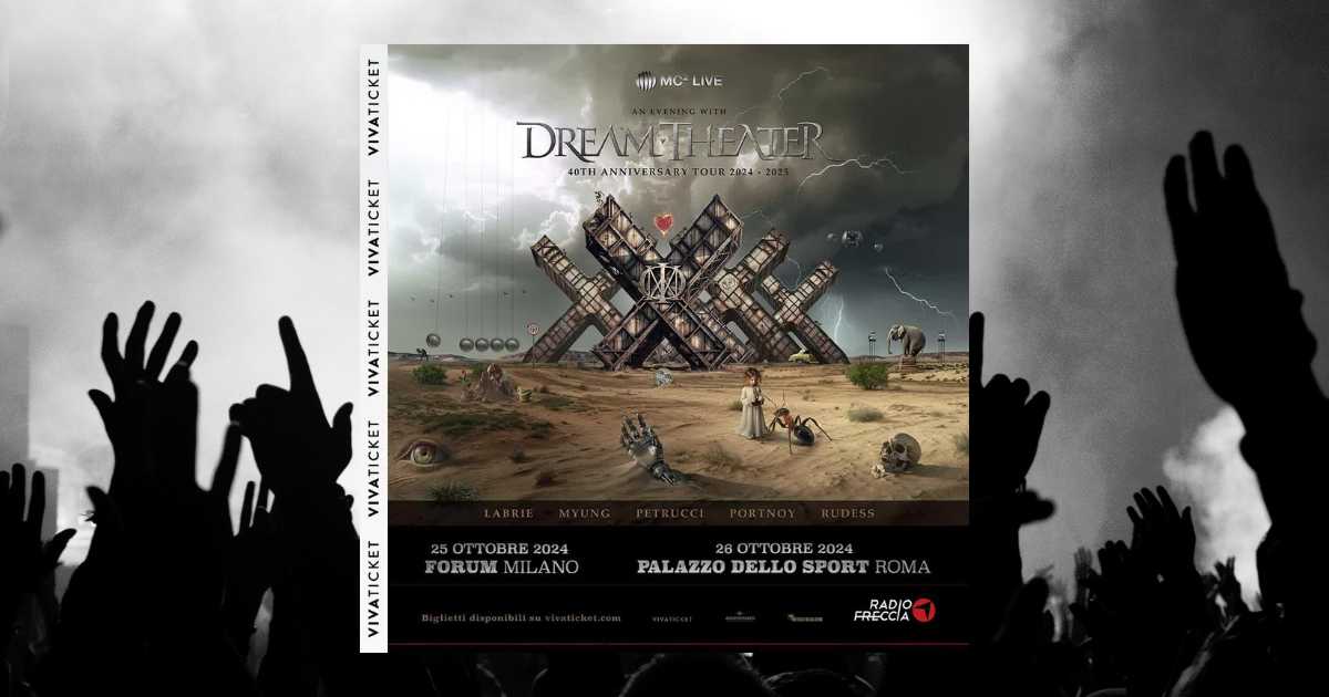 Biglietti concerto Dream Theater a Milano e Roma, ottobre 2024