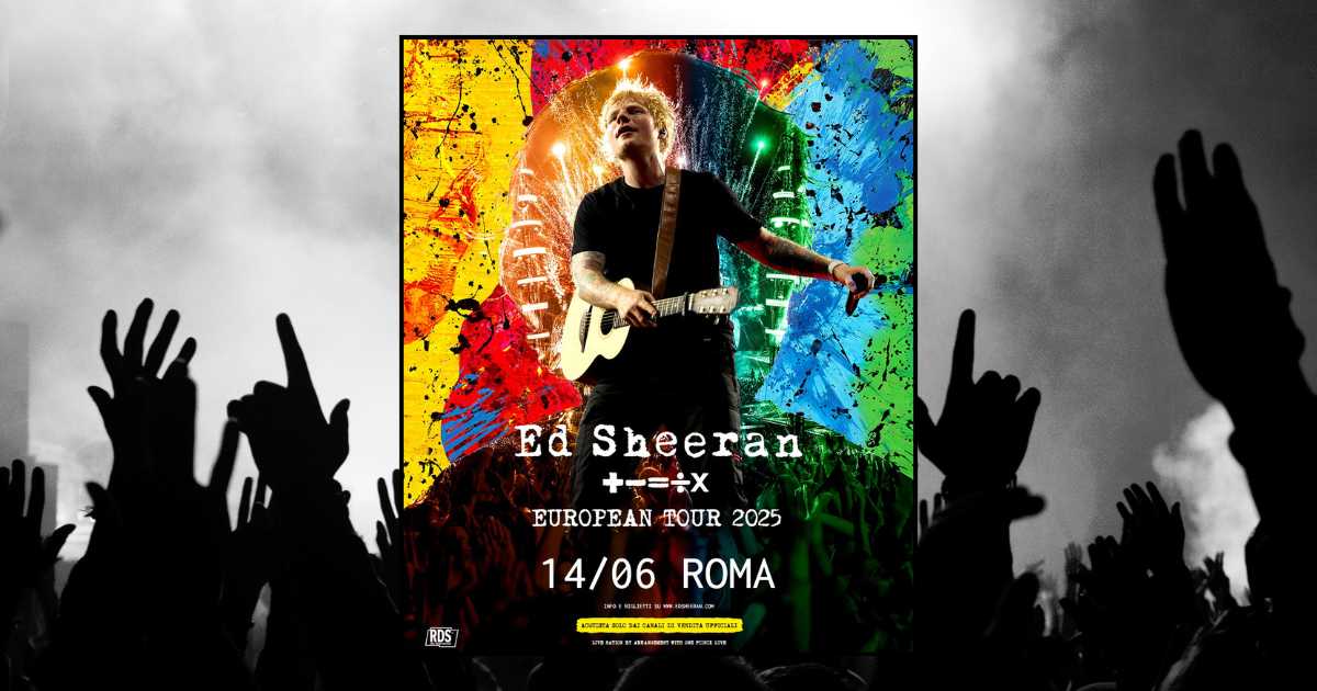 Biglietti concerto Ed Sheeran a Roma, Stadio Olimpico 14 giugno 2025