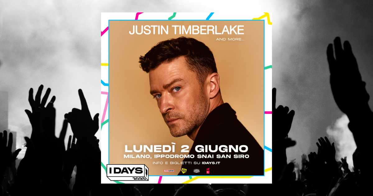 Biglietti concerto Justin Timberlake a Milano, 2 giugno 2025 IDays
