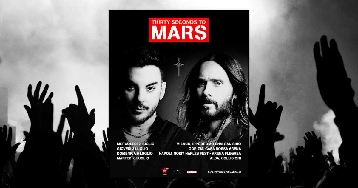 scaletta thirty seconds to mars 2025