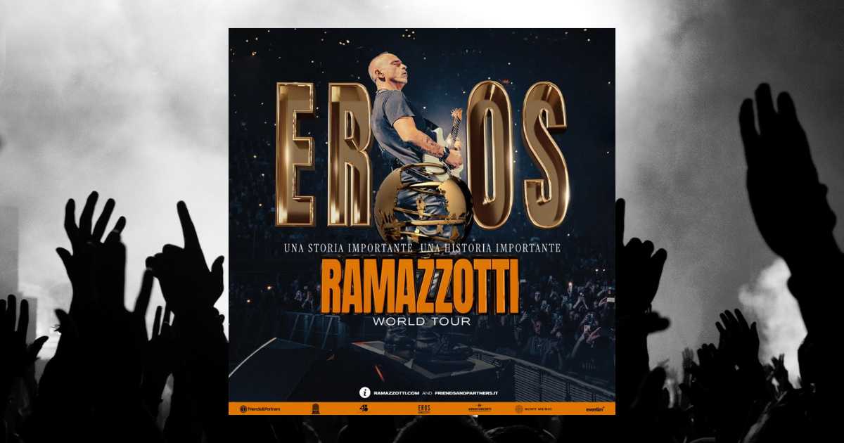  Bus concerti Eros Ramazzotti in Italia nel 2026: Sconto Fan! 
